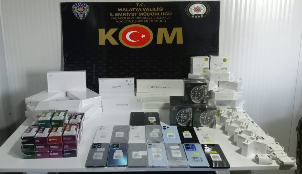 Malatya'da gümrük kaçağı elektronik cihazlara 1 gözaltı