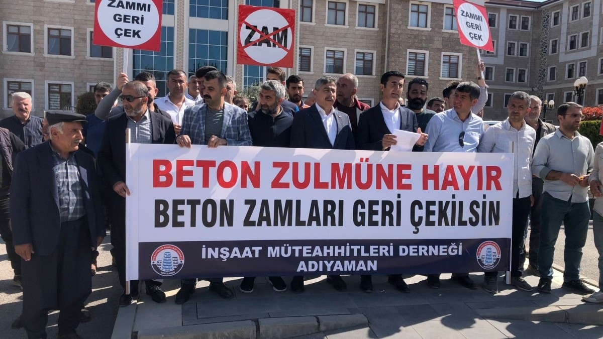 Hazır beton fiyatlarındaki fahiş artışı protesto ettiler  - Videolu Haber