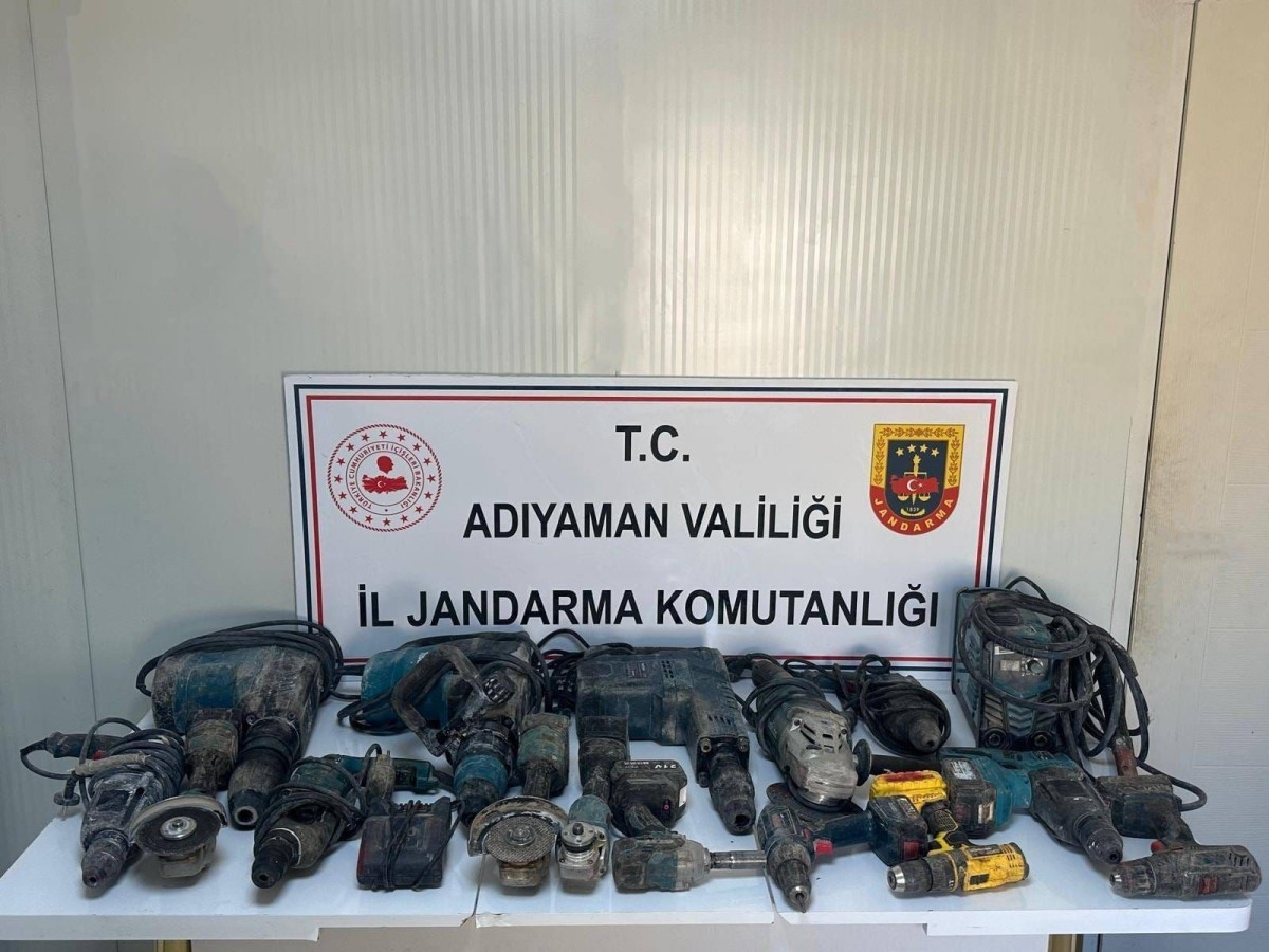 Adıyaman'da inşaat malzemesi çalan şüpheli yakalandı