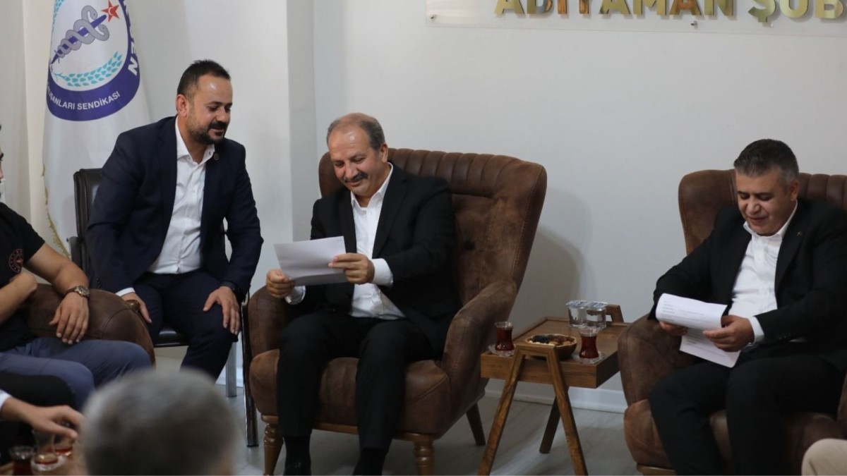 Sağlık-Sen Genel Merkez Yönetimi’nden Adıyaman Şubesi’ne ziyaret