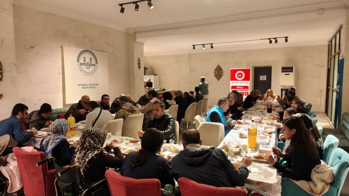 Adıyaman’da engelli bireyler için iftar programı düzenlendi
