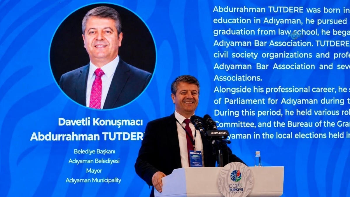 Başkan Tutdere COP31 öncesi Adıyaman'ın dirençli kent çalışmalarını anlattı  - Videolu Haber