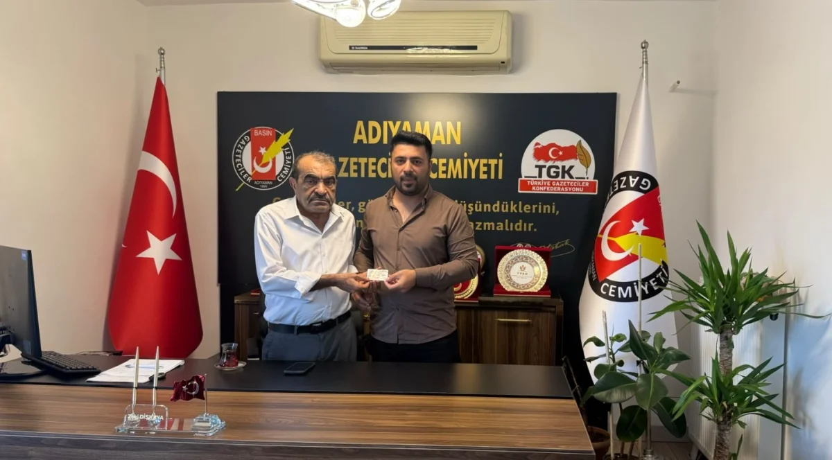 Kahta Gazete imtiyaz sahibi Ömer Faruk Yılmaz AGC’ye üye oldu