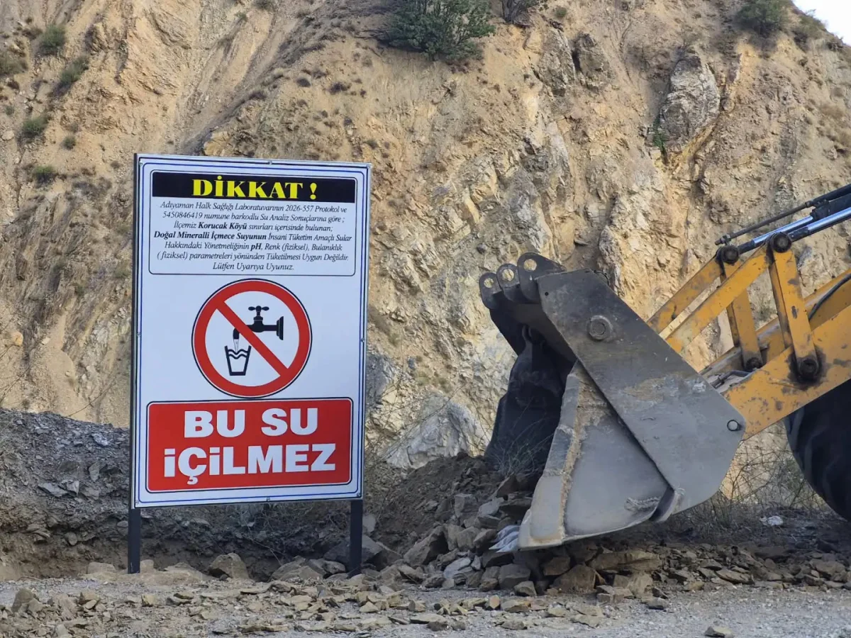 Çelikhan’da doğal mineralli su için sağlık uyarısı