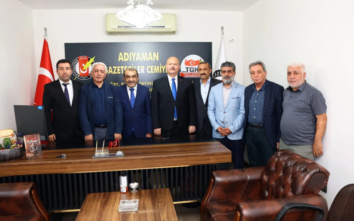 Vali Küçük’ten Adıyaman Gazeteciler Cemiyeti’ne iade-i ziyaret​‌